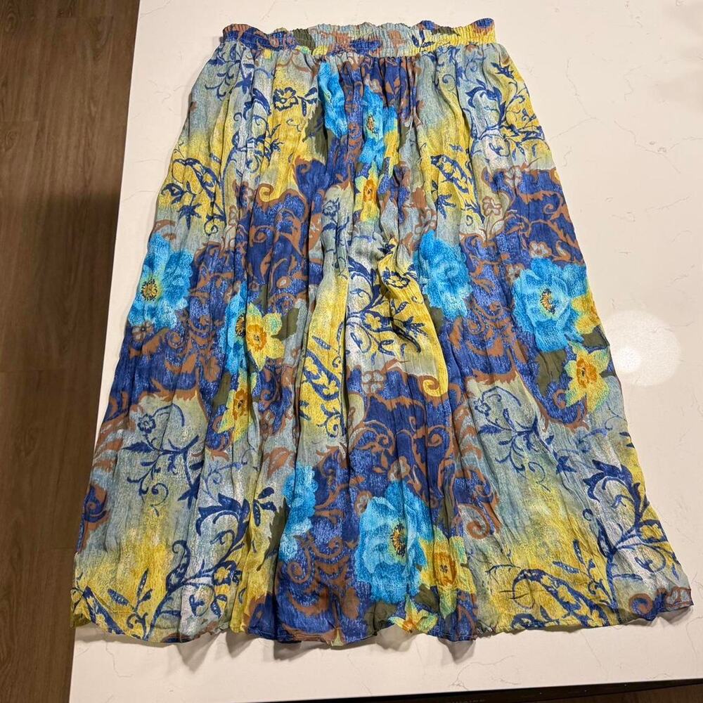 Vintage boho midimaxi skirt